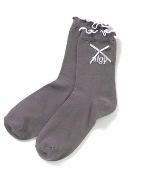 りぼん付きメロークルーソックス