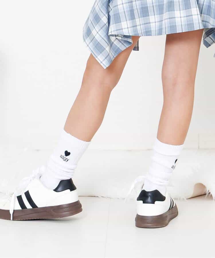 ハートalgyロゴルーズソックス