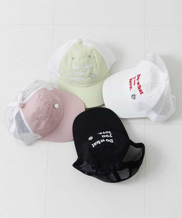 プレート付きメッシュキャップ