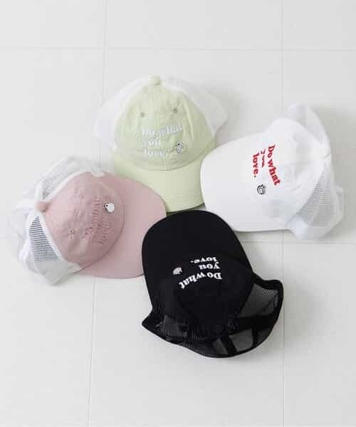 プレート付きメッシュキャップ