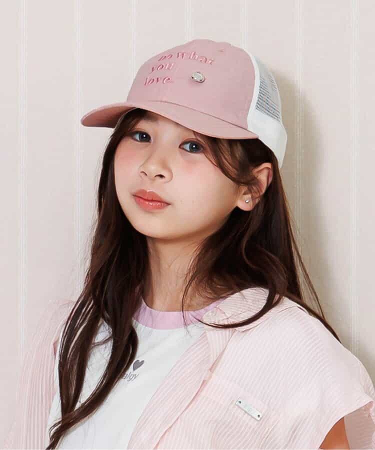 プレート付きメッシュキャップ