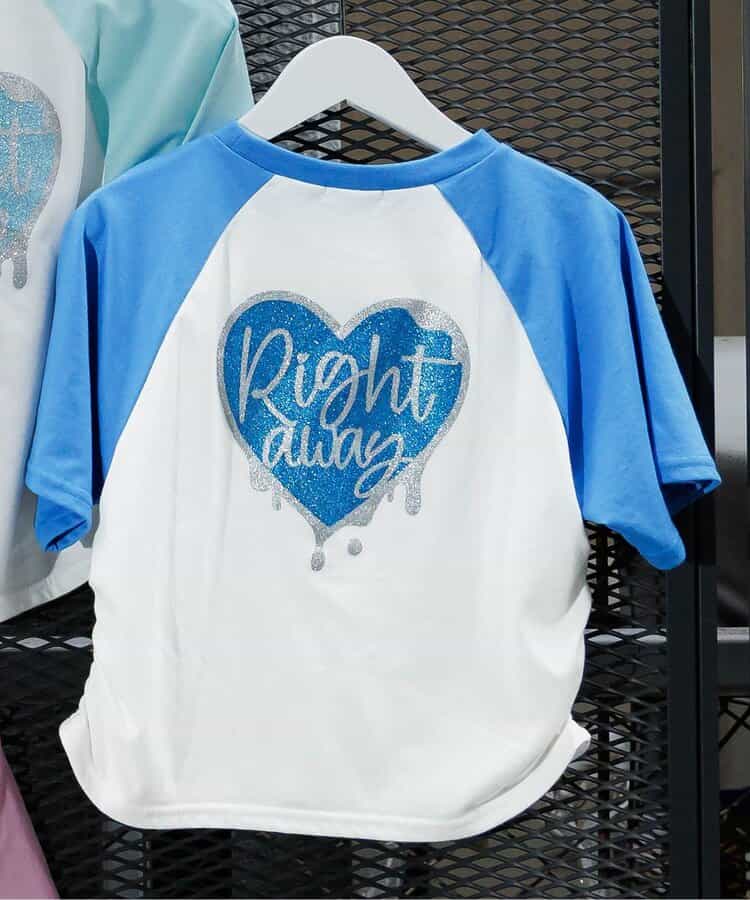 ★SALE★【接触冷感】ハートモチーフラグランT