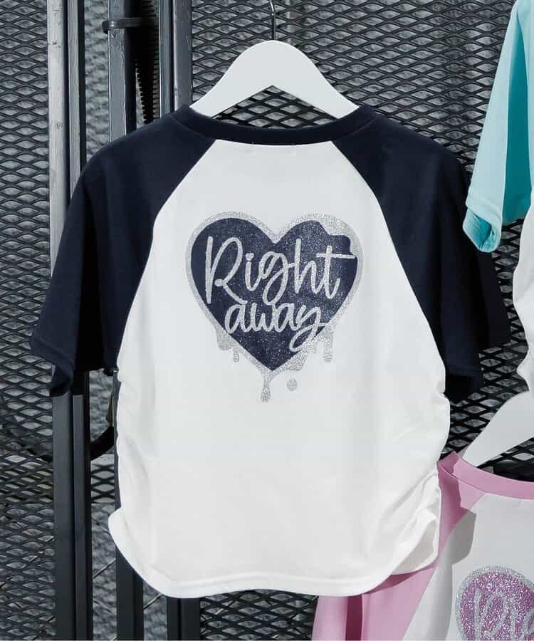 ★SALE★【接触冷感】ハートモチーフラグランT