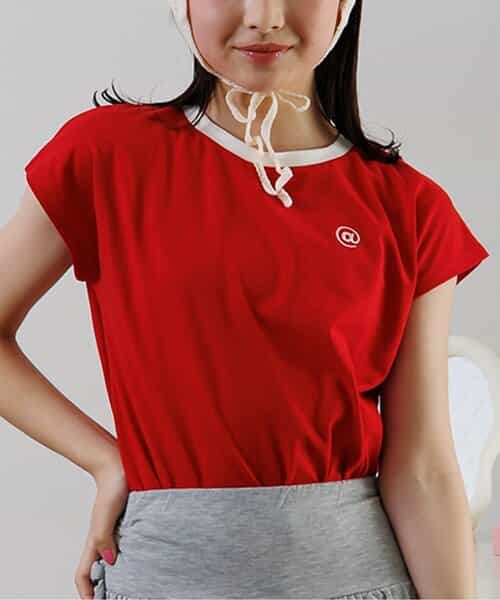 ★SALE★フレンチスリーブワンポイントシシュウT