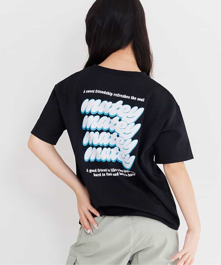バックプリントカラフルロゴT