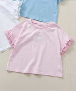 フリル袖りぼんT