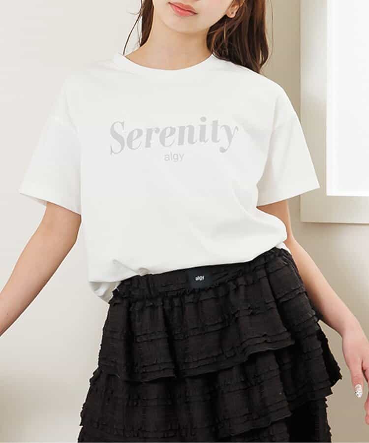 【puchily プチプラライン】パールロゴTシャツ