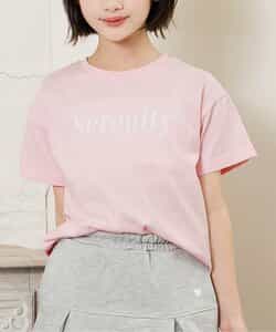 【puchily プチプラライン】パールロゴTシャツ