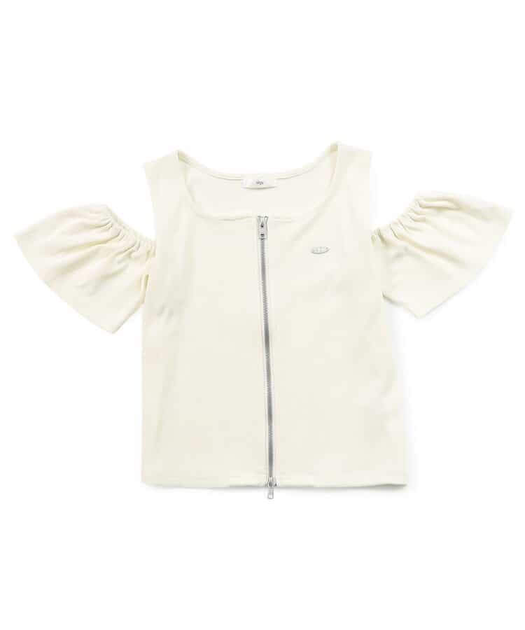★SALE★リブ肩あきトップス