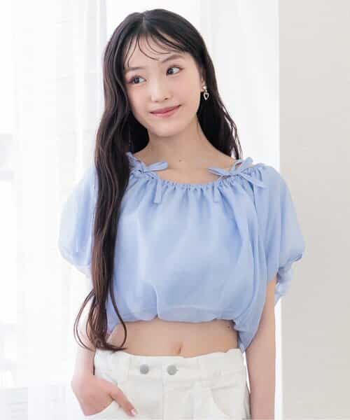 2WAYオフショルブラウス