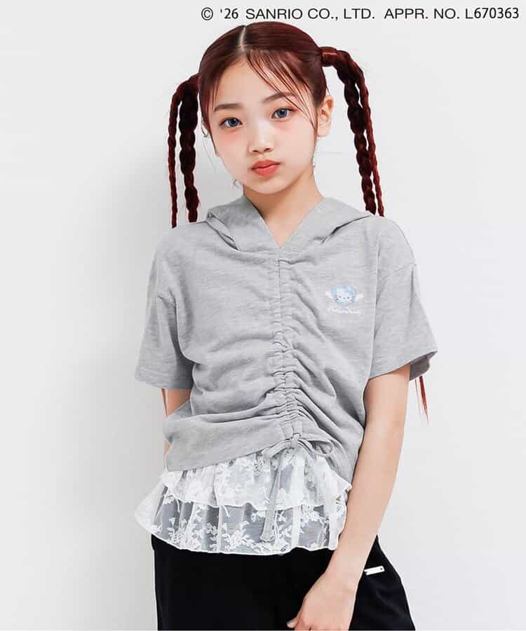 【ハローキティ】エンジェルミミ付きフーディ