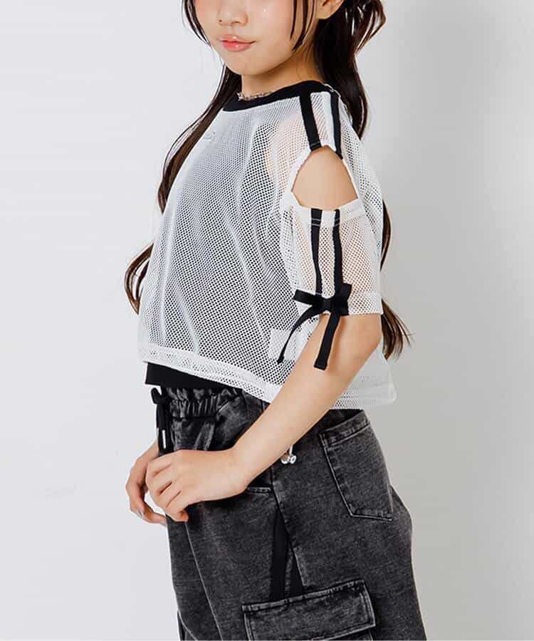 メッシュ肩あきラインT＆タンクセット