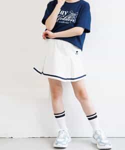 【puchily プチプラライン】裏毛プリーツスカパン