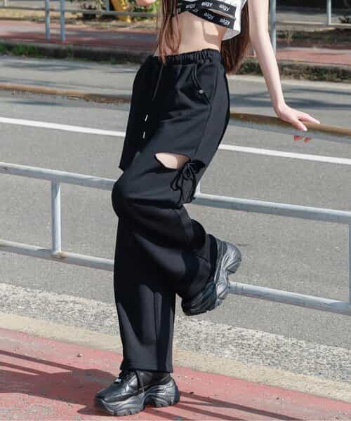 ★SALE★グランジスウェットリボンパンツ
