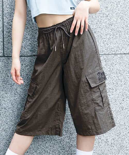 ★SALE★接触冷感カーゴワイドハーフパンツ