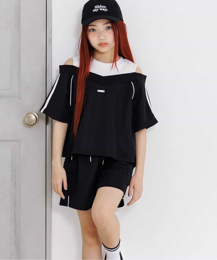 パイピング配色カットソーセットアップ