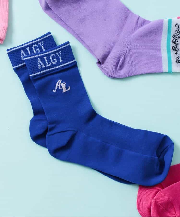 足口ロゴカラフルシースルーソックス