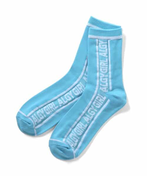 タテロゴシースルークルーソックス