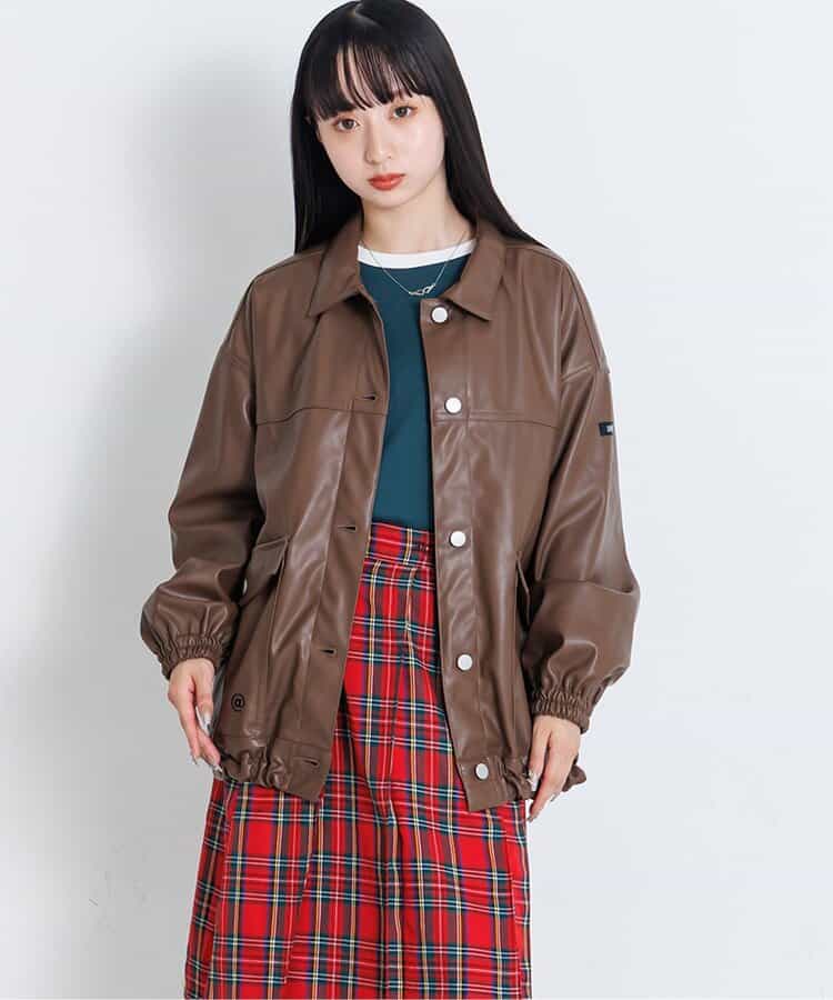 フェイクレザージャケット