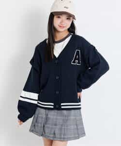 2WAY袖だぼニットカーデ