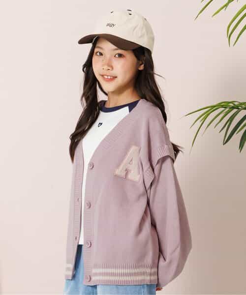 2WAY袖だぼニットカーデ