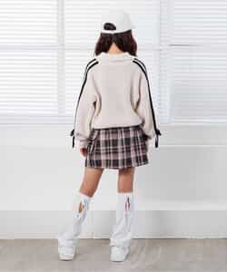 ラインりぼんニットカーデ_957969
