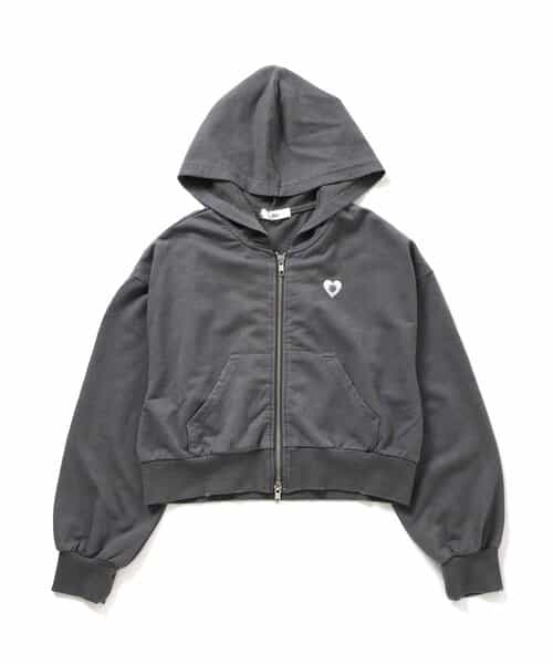 ダブルジップグランジパーカー