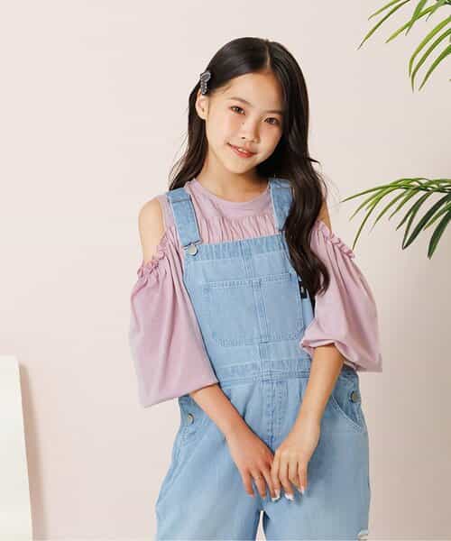 ★SALE★シャーリング肩あきトップス