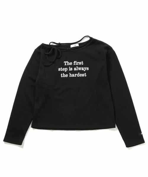 ネックりぼんリブロンT