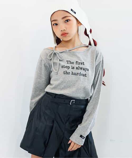 ネックりぼんリブロンT