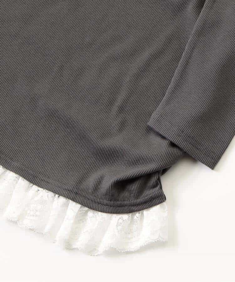 裾レースレイヤードロンT_986532