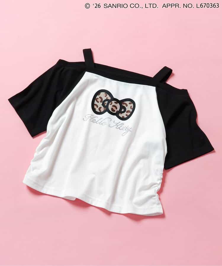 【ハローキティ】ギャルオフショル風Tシャツ