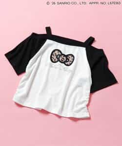 【ハローキティ】ギャルオフショル風Tシャツ_853037