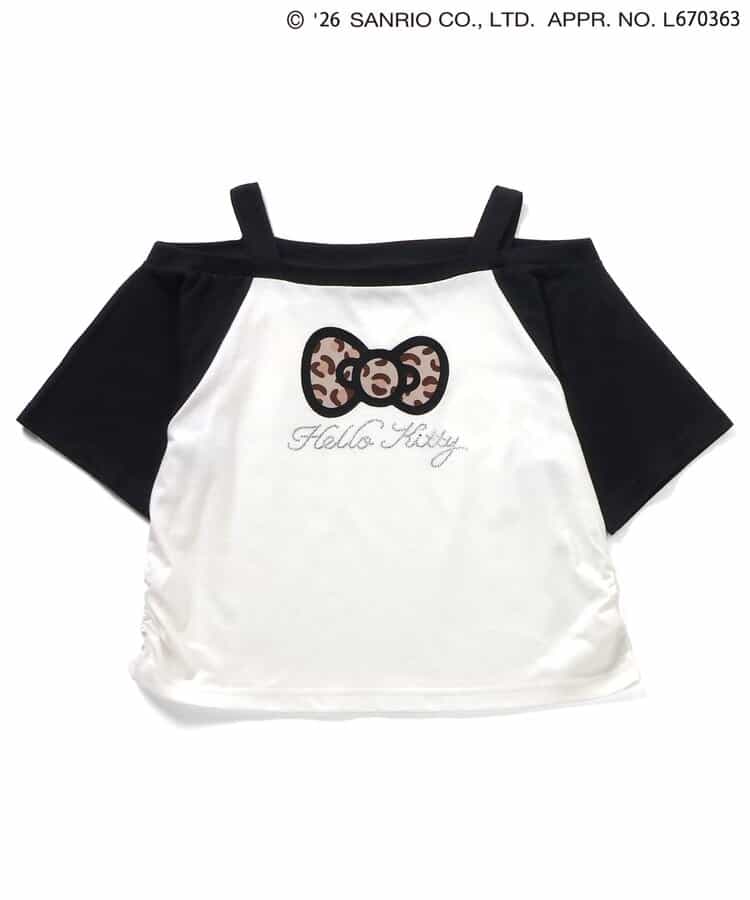 【ハローキティ】ギャルオフショル風Tシャツ_853040