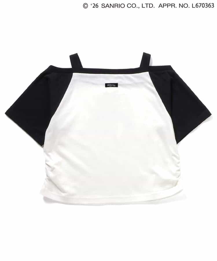【ハローキティ】ギャルオフショル風Tシャツ_853041