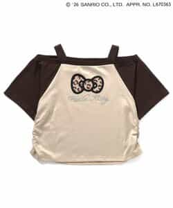 【ハローキティ】ギャルオフショル風Tシャツ_853042