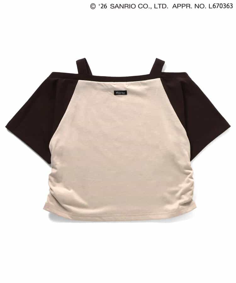 【ハローキティ】ギャルオフショル風Tシャツ_853043