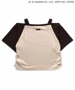 【ハローキティ】ギャルオフショル風Tシャツ_853043