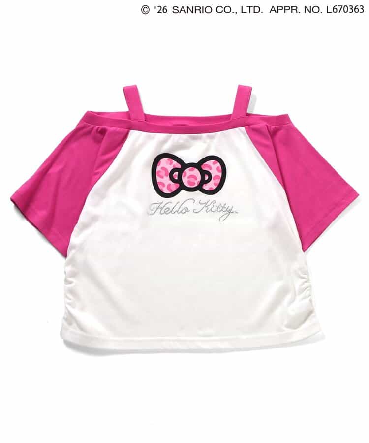 【ハローキティ】ギャルオフショル風Tシャツ_853051