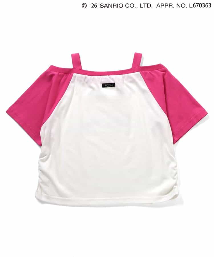 【ハローキティ】ギャルオフショル風Tシャツ_853052