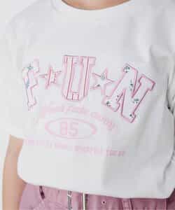 ★送料無料★柄ロゴアップリケTシャツ_906480