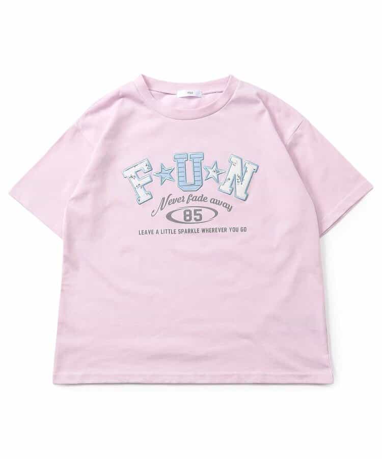 柄ロゴアップリケT