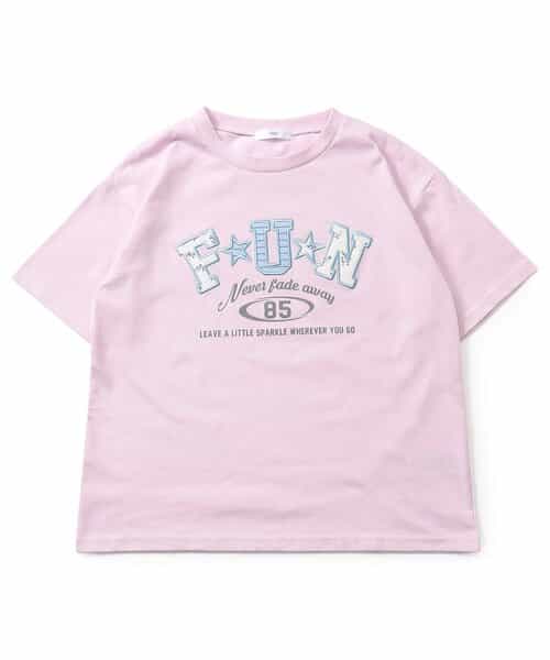 柄ロゴアップリケT
