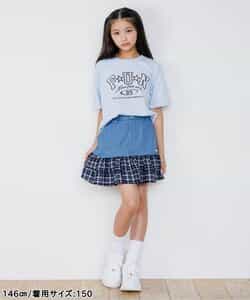 ★送料無料★柄ロゴアップリケTシャツ_906489