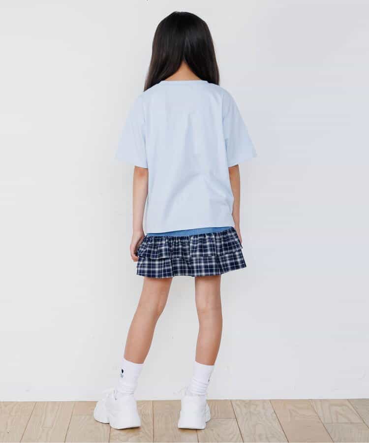 ★送料無料★柄ロゴアップリケTシャツ_906490