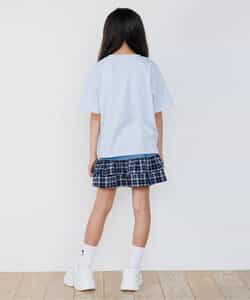 ★送料無料★柄ロゴアップリケTシャツ_906490