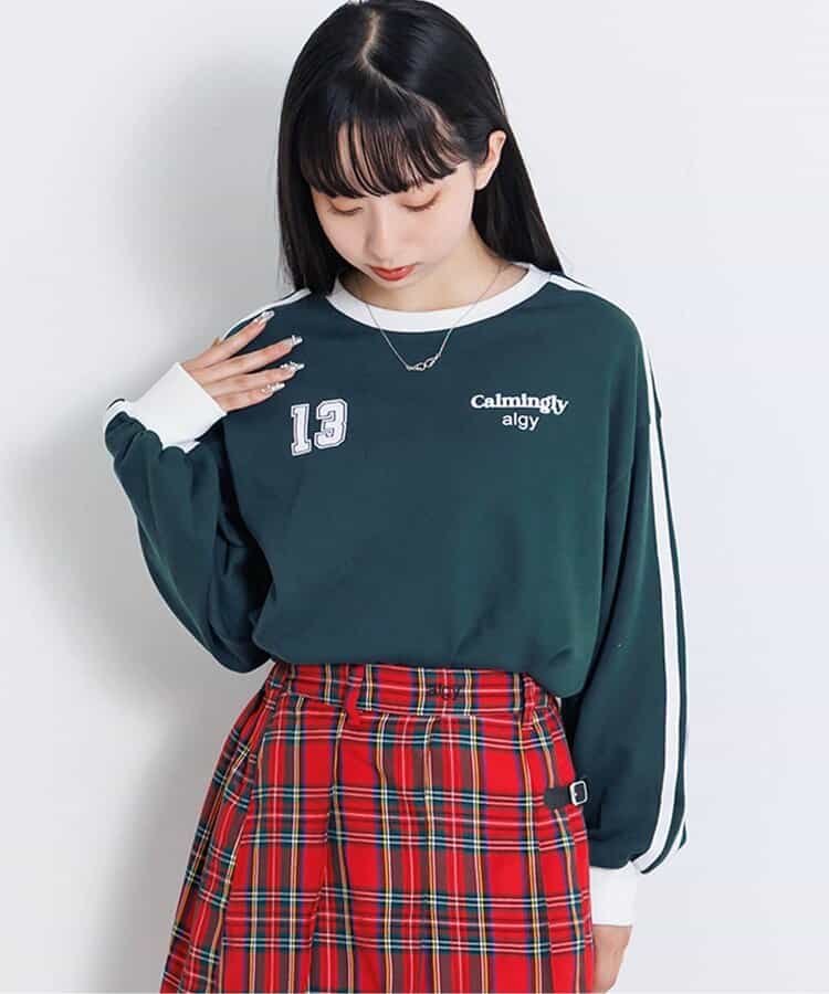 ラインスリーブトレーナー