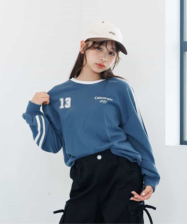 ラインスリーブトレーナー