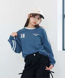 ★タイムセール★ラインスリーブトレーナー