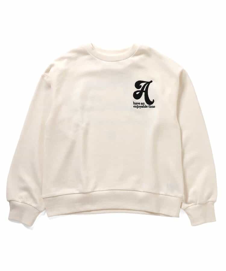 Aロゴバックプリントトレーナー